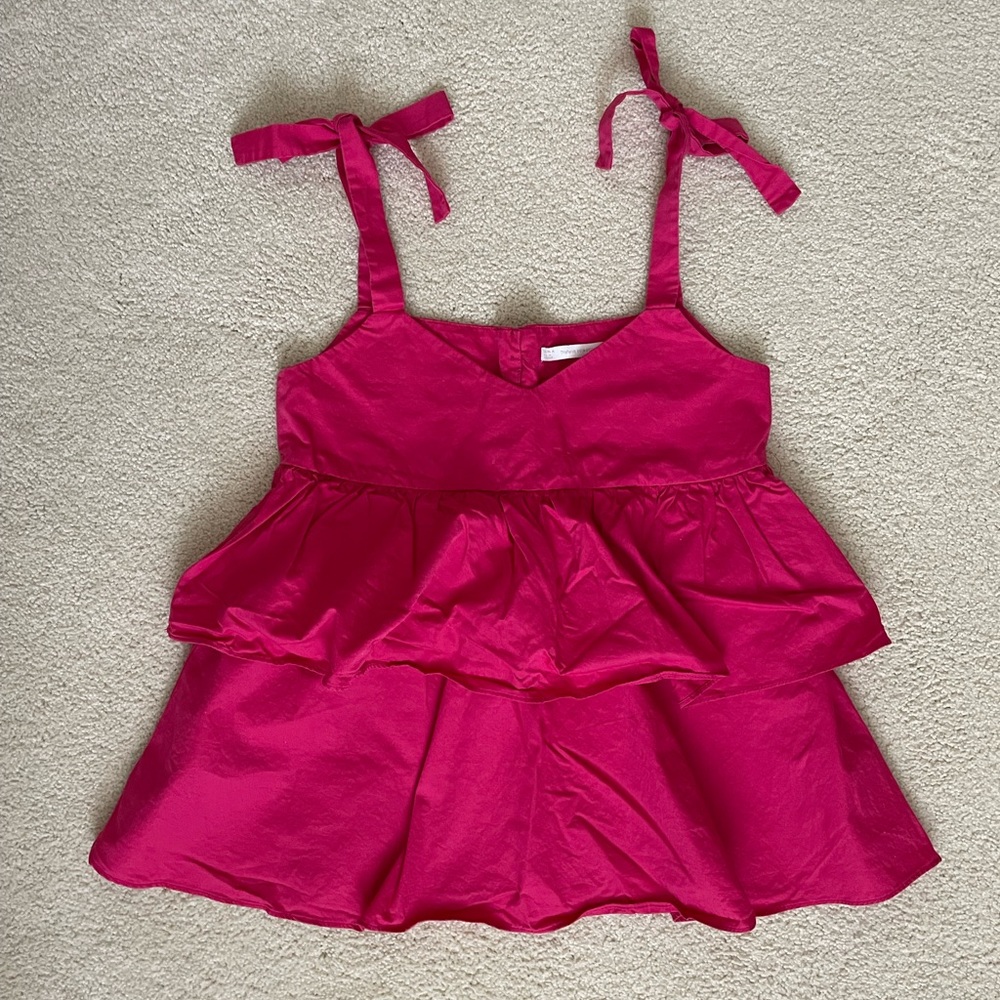 Barbie pink blouse from Zara